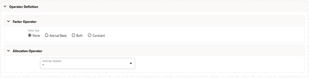 The Operator process tab allows you to specify how Source data and Driver data interacts to create results.