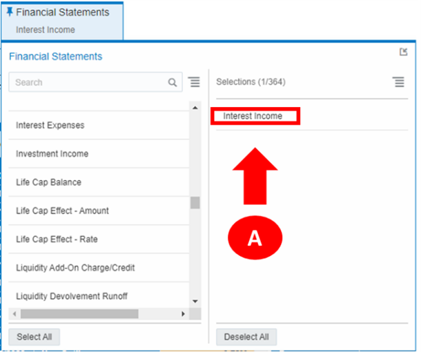 The default canvas view displays all the FE’s under the “Financial Statement” canvas prompt filter, hence all the balances available in each of the canvas charts are showing the cumulative value of the balances across all the available FE’s.