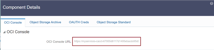OCI Console
