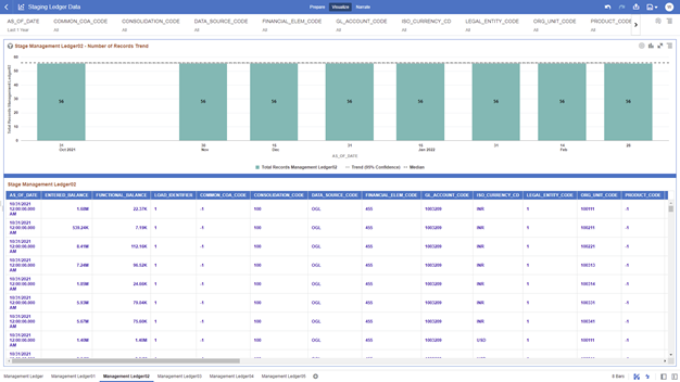 The Management Ledger02 Report provides the analysis capability on the Stage Placeholder Management Ledger 02 table.