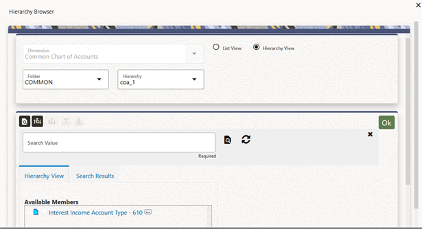 To select hierarchy rollup point members, click Hierarchy near the top of the browser window and then search for the hierarchy you wish to use. After the browser window displays your chosen hierarchy navigate into the hierarchy until you have found the rollup points you want. To select hierarchy rollup point members, click Hierarchy near the top of the browser window and then search for the hierarchy you wish to use. After the browser window displays your chosen hierarchy navigate into the hierarchy until you have found the rollup points you want.
