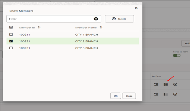 The Member Browser screen displays the Member ID and Member Name. This screen allows you to select a Member. The Member Browser screen displays the Member ID and Member Name. This screen allows you to select a Member.