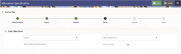 After you select a Static Table Driver rule, a View Control is added to the Static Table Driver title bar. Click the View Control to view a read-only version of the Static Table Driver rule you have chosen. After you select a Static Table Driver rule, a View Control is added to the Static Table Driver title bar. Click the View Control to view a read-only version of the Static Table Driver rule you have chosen.