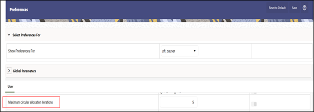 User Preferences