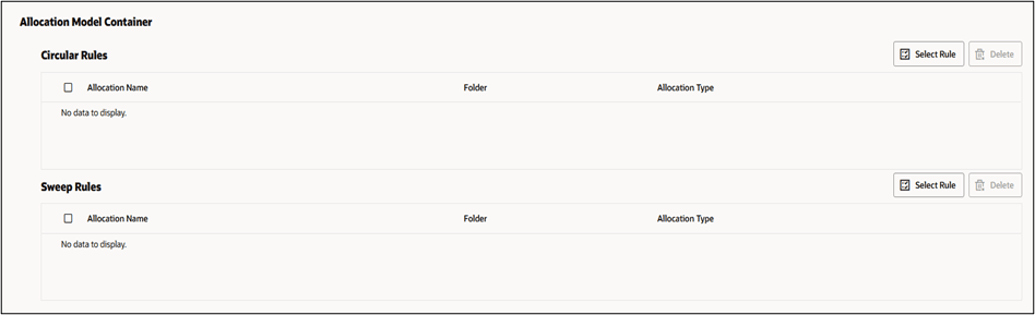 Allocation Model Container for Circular Allocation Model Allocation Model Container for Circular Allocation Model