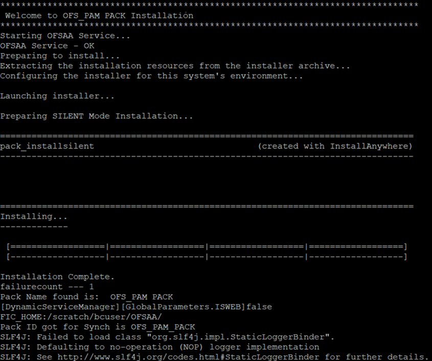 This illustration shows the OFS PAM installation.