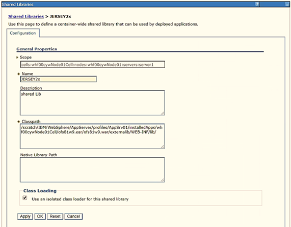 Click Environment from the menu on the left to expand and view the list. Click Shared Libraries to open the Shared Libraries window.
