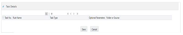 This pane of Simplified Batch Details window allows you to select or delete a particular task.