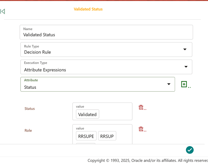 Validated Status