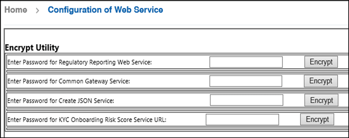 Configuration of Web Service