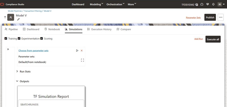 Simulation Tab