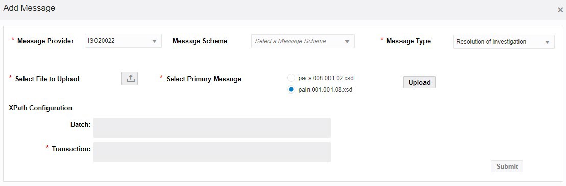 Add Message Dialog Box