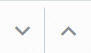 downwards arrow on the left, upwards arrow on the right.