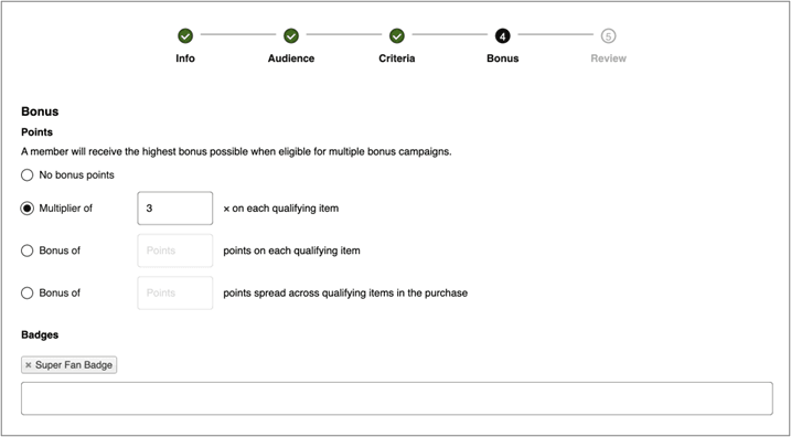 Adding badges through the API.