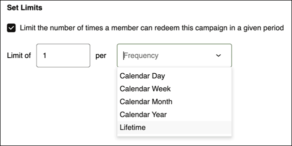 Frequency capping for activity campaigns Frequency capping for activity campaigns