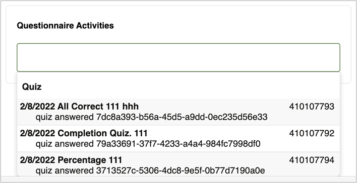 This image shows checkin codes.