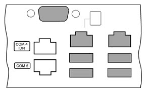 This figure shows the MICROS PC Workstation 2010 Connectors.
