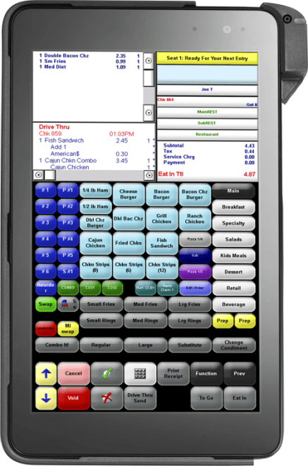 This figure shows the MICROS Tablet E-Series 8 with Sleeve.