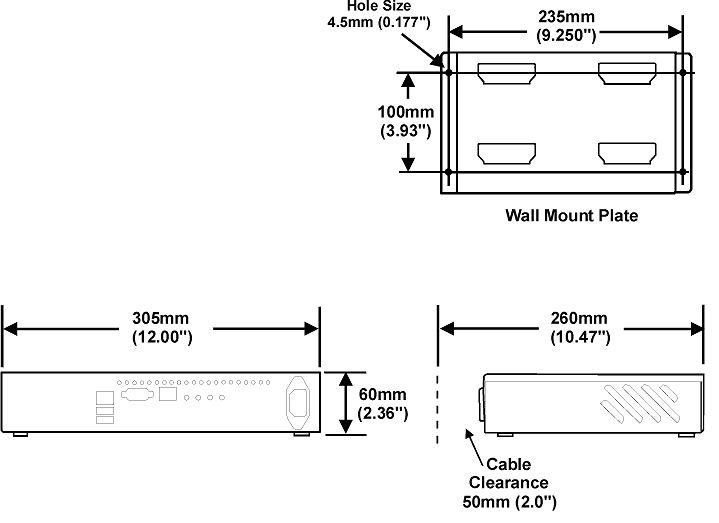 This figure shows the Order Confirmation Controller and Wall Bracket. This figure shows the Order Confirmation Controller and Wall Bracket.