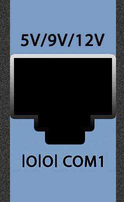 This image shows the COM port.