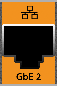 This image shows the Gigabit Ethernet port.