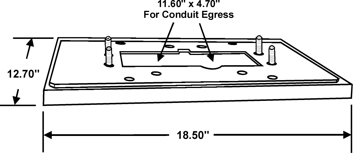 This figure shows a pedestal slab example.