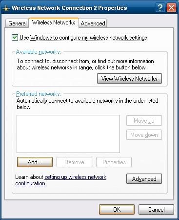 This figure shows the Wireless Network Properties for the POSReady 2009 Wireless PCWS 2015. This figure shows the Wireless Network Properties for the POSReady 2009 Wireless PCWS 2015.