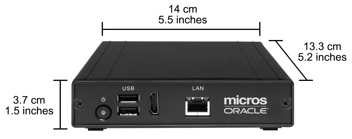 This figure shows the dimensions of the KDC-210.