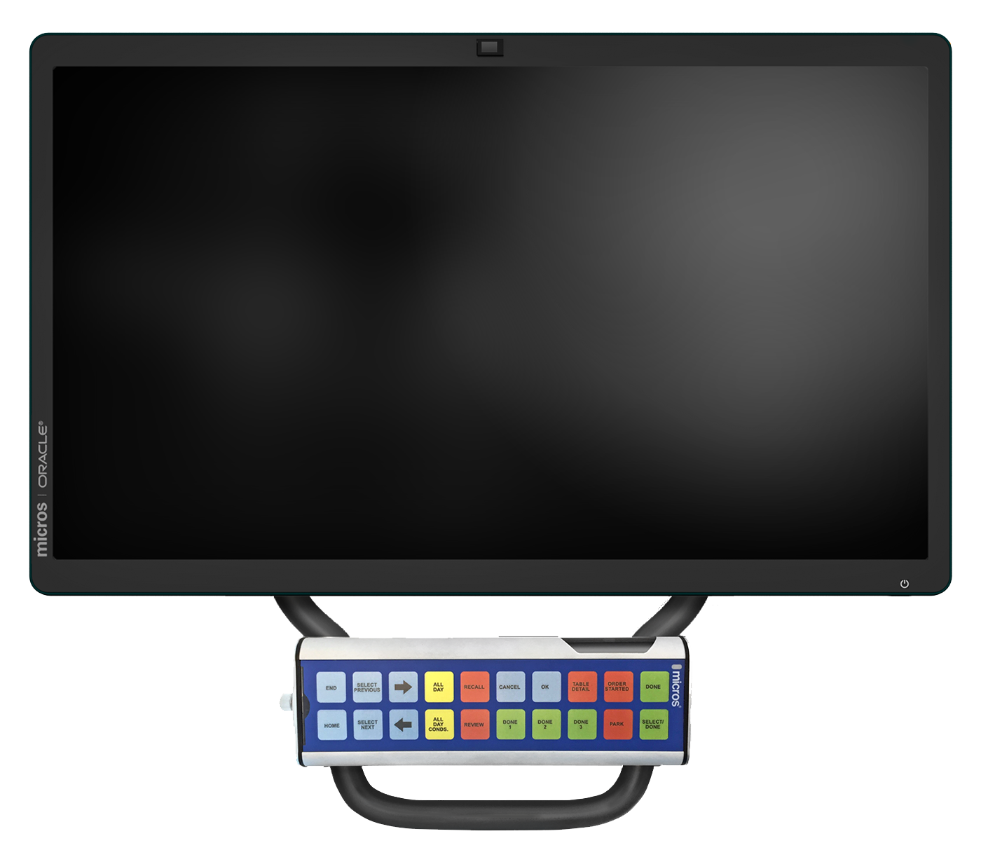 This figure shows the Oracle MICROS Express Station 400. This figure shows the Oracle MICROS Express Station 400.