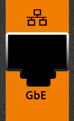 This image shows the Gigabit Ethernet port.
