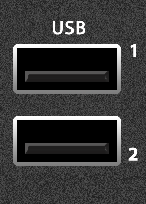 This image shows the USB ports.