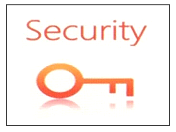 This image shows the Security option on the BIOS Home screen.