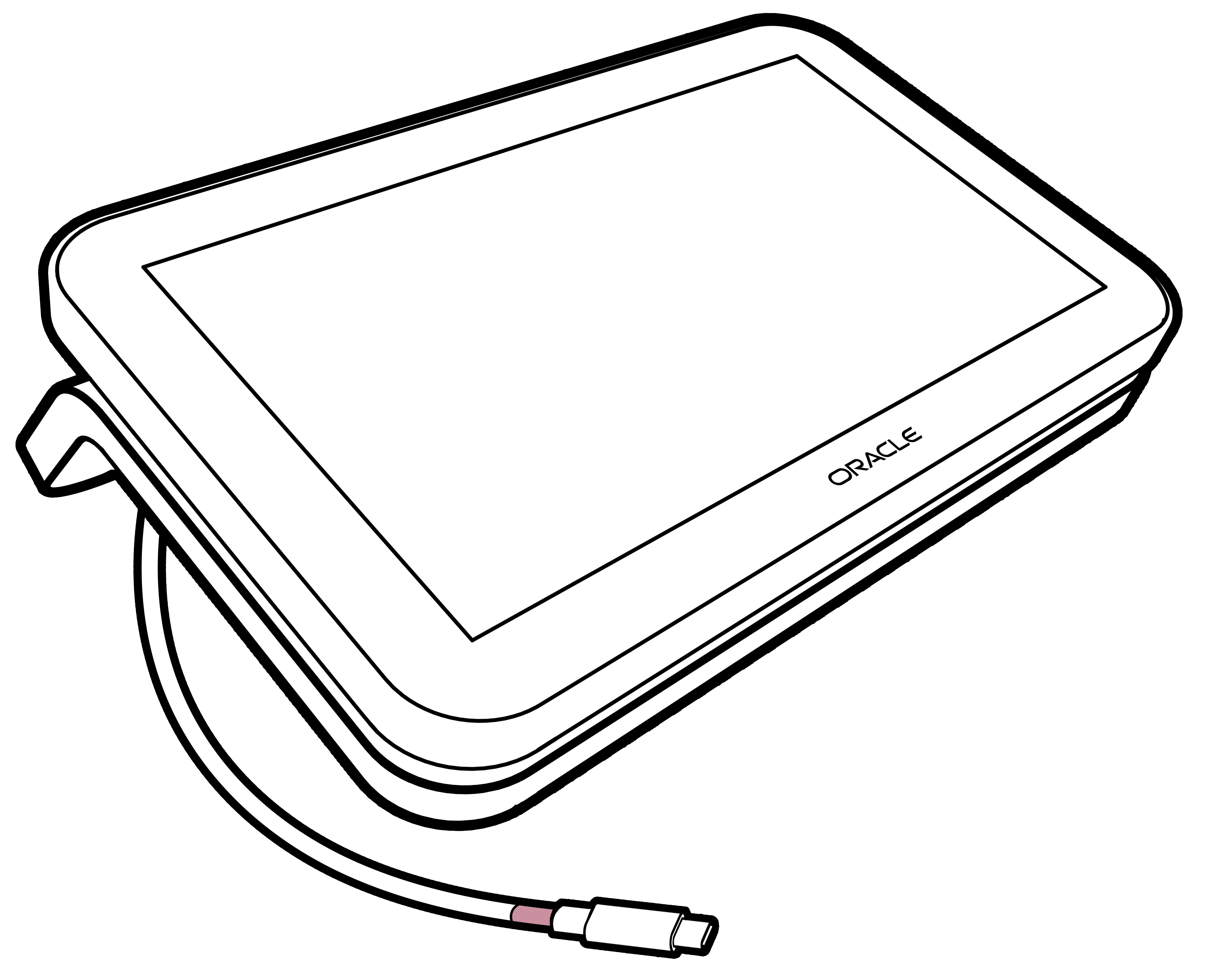This figure shows the Freestanding Customer Facing Display. This figure shows the Freestanding Customer Facing Display.