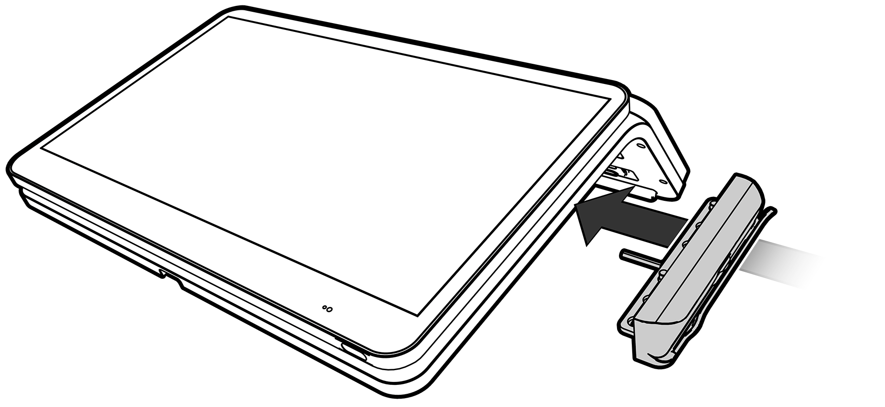 This figure shows the Modular MSR positioned on the right side of the Low Profile Stand.