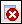 This image shows the Delete icon, which is a red circle with a white X.