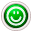 This figure shows the Call Guest icon, which is a green circle with a smiley face.