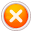 This figure shows the Unapproved Reservation icon, which is an orange circle with the letter x.