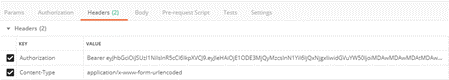 This image shows the ID token headers.