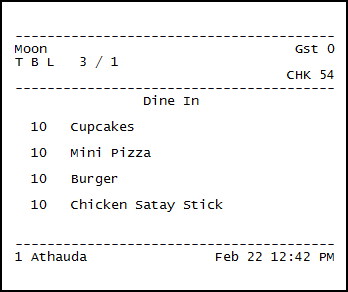 This figure shows an example image of a runner chit with the check number.