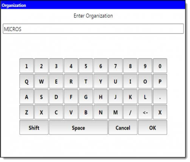 This figure shows the editing header details window on the POS workstation.