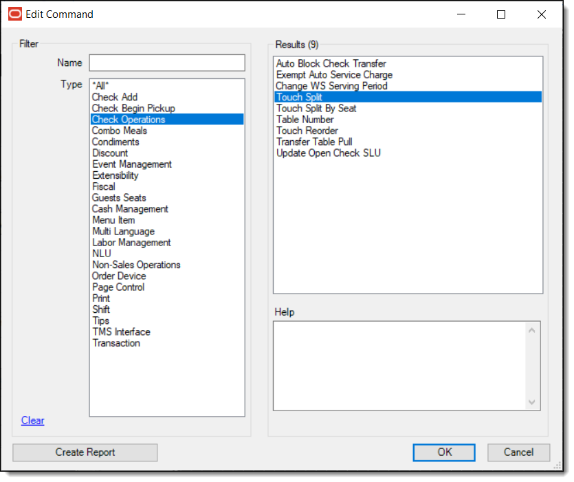 This figure shows how to assign the Touch Split function in the Page Design module.