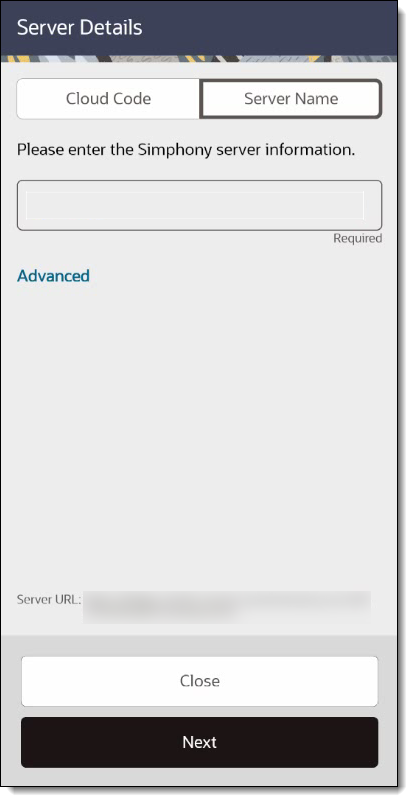 This figure shows the Server Details dialog.