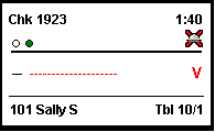 This figure shows the voided chit displayed with an unnamed item.