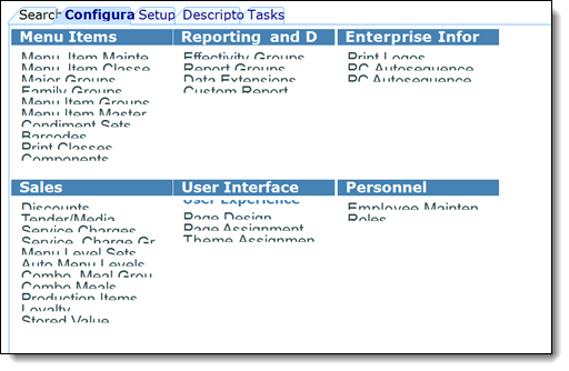 This figure shows a screen capture of an EMC displaying overlapping truncated text, and oversized fonts. This figure shows a screen capture of an EMC displaying overlapping truncated text, and oversized fonts.