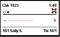 This figure shows the voided chit displayed with an unnamed item.