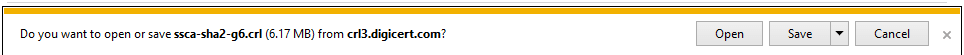 This figure shows the CRL list prompt. This figure shows the CRL list prompt.