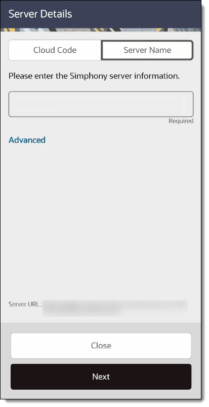 This figure shows the Server Details dialog.
