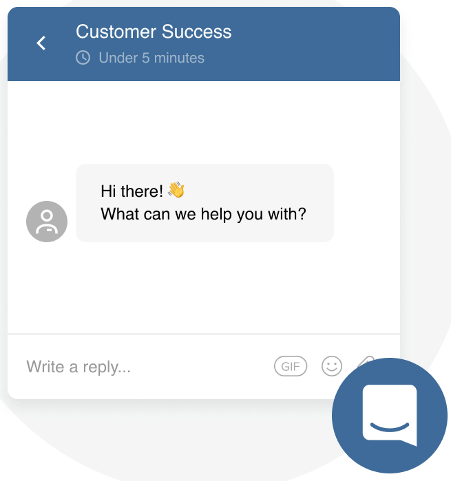 This figure shows the Customer Success chat dialog in GloriaFood.