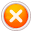 This figure shows the Unapproved Reservation icon, which is an orange circle with the letter x.