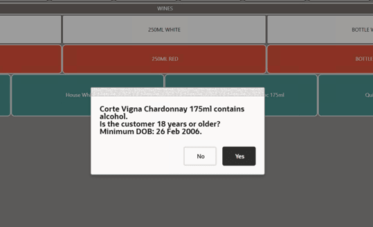 The image shows the age verification prompt with emphasis on the No and Yes buttons.